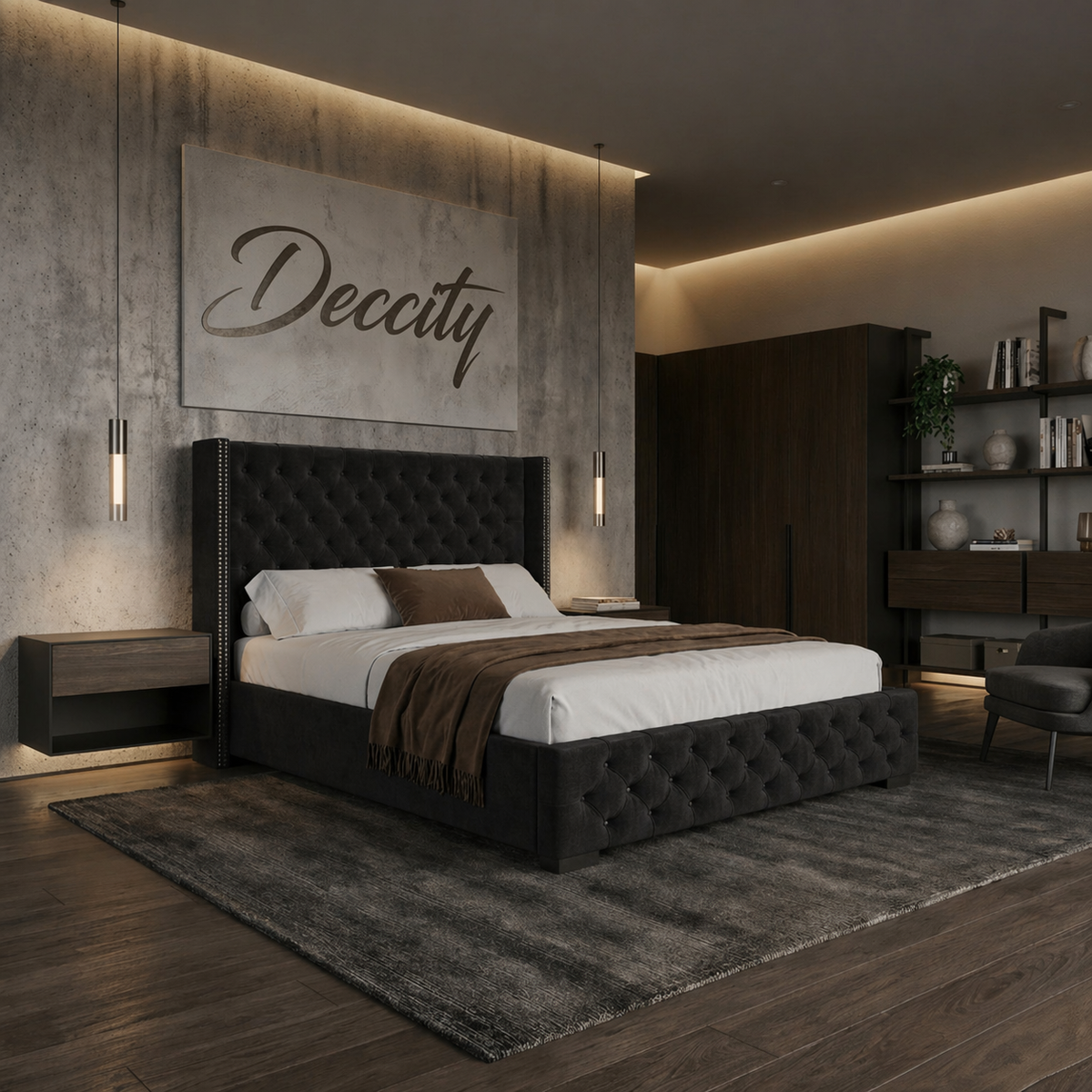 Wing Ottoman Storage Bed