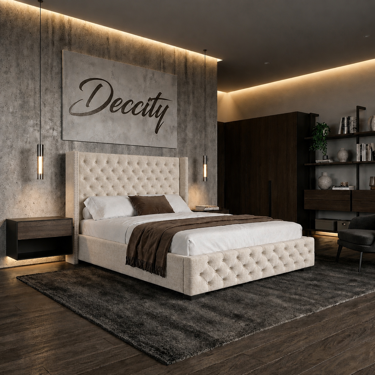 Wing Ottoman Storage Bed